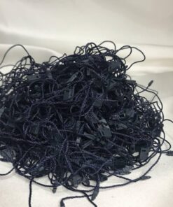 Lacivert Kilitli İp Renkli Asmalı Etiket İpi Lock String Tag Rope - 100 Adet