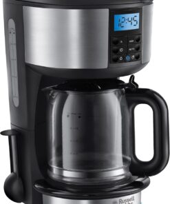 Hobbs 20680-56 Buckingham Dijital Filtre Kahve Makinesi, 10 Fincana Kadar, 1,25 Litrelik Cam Sürahi, Programlanabilir Zamanlayıcı, Otomatik Kapanma, 1000 W, Siyah