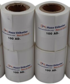 etiketler , hazır al hızlı al PP Termal Etiket 50mm X 50mm Ruloda 100 li 8 Rulo Toplam 800 Adet Phomemo M110 ile Uyumlu