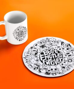 Arkadaşa Hediye Best Friends Forever Baskılı Kupa ve Mouse Pad Seti
