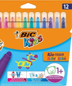 Kids Kid Couleur Baby Keçeli Boya Kalemi 12 Renk