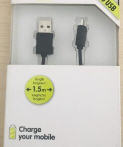 Muvit Micro USB Şarj Spiral Android Kablo, Sarmal Araç Şarj kablosu