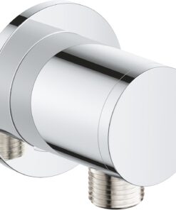 Vitalio Universal Ankastre El Duşu Çıkışı, Duş Hortumları ile Uyumlu 1 ve 2″ Çıkış Ucu, Duş Başlığı Çıkışı, Krom, 26963001