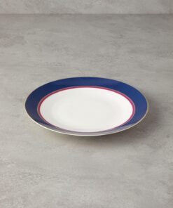 Home Carny Bone Porselen Servis Tabağı 25 cm Lacivert