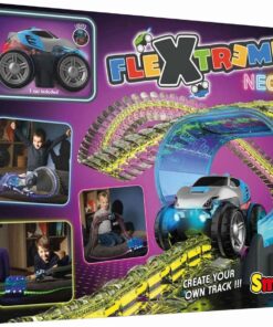 180917, FleXtreme Neon Oyun Seti, Yarı Saydam, Işıklı, 2.60m Uzunlukta Pist, Elektronik Tünel, Pilli, FleXtreme Neon Racetrack Set