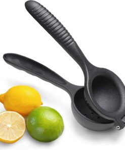 Home Döküm Limon Sıkacağı Limon Presi Büyük Boy 24cm, Siyah Metal Limon Sıkacağı, Döküm Naranciye Sıkacağı