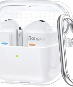 Samsung ile Uyumlu Galaxy Buds 3 Pro ve Buds 3 İçin Şeffaf Kulaklık Kılıfı Darbeye Çizilmeye ve Sararmaya Karşı Dayanıklı Taşıma Askılı TPU Silikon Koruyucu