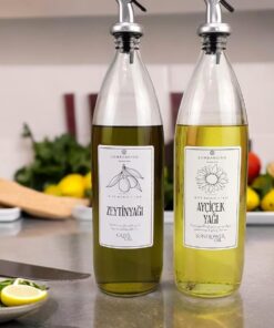 Vetro 2'li Zeytinyağı ve Sıvıyağ Şişesi Yağdanlık 1000 Ml SH-003