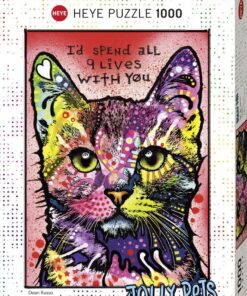 Puzzle 1000 Parça Dokuz Canlı Kedi HEY29731