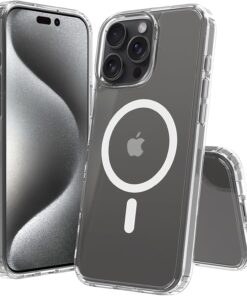 iPhone 16 Pro Uyumlu Kamera Korumalı Magsafe Wireless Şarj Özellikli Şeffaf Kılıf (Şeffaf, iPhone 16 Pro)