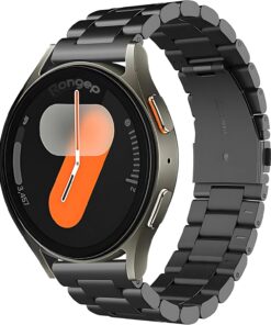 Bakla Model 20mm Çelik Kordon Samsung Uyumlu Galaxy Watch 7/6/5/4 Serisi (40mm/44mm) Watch 6/4 Classic (47/43/42mm) ve Watch 5 Pro Uyumlu Paslanma Yapmayan Kayış