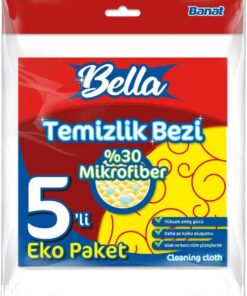 Mikrofiberli Temizlik Bezi 5'Li Eko Paket