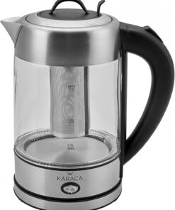 Cam Inox Bitki Çayı Makinesi ve Su Isıtıcı Kettle 2202, 1.7L Kapasite, 2200W, Paslanmaz Çelik
