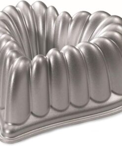 Ware, Nordicware 55548 Kek Kalıbı, Kalpli Çelenk, Alüminyum Döküm, Hacim: 2.5lt, 55548Amz, Gümüş