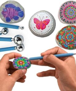 Fabric Dot Kalemi 4'lü Metal Büyük Boy