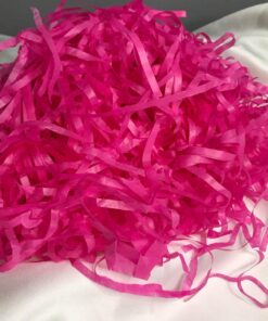 Fuşya Kırpık Pelür Kağıt Kırpıntısı Dark Pink Shredded Tissue Paper - 50 gram