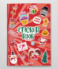 Color Sticker Book Kutlama Özel Gün Etiket Serisi