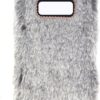 Galaxy S8 Uyumlu Tüylü Yumuşak Peluş Kılıf (Gri)