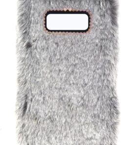 Galaxy S8 Uyumlu Tüylü Yumuşak Peluş Kılıf (Gri)
