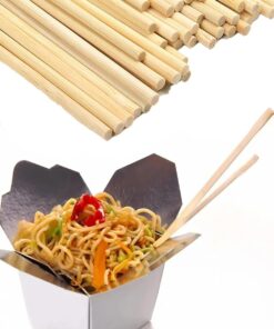 Çin Yemek Çubuğu Sushi Noodle Makarna Çin Yemeği Otel Restoran Evde Kullanım Için Ahşap Çubuklar (10 Çift)