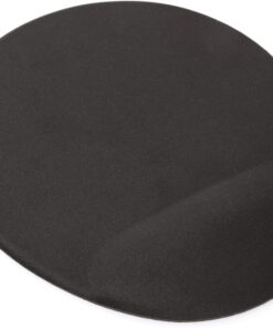 SİYAH Bilgisiyar Notebook Bileklik Destekli Ergonomik Optik Mousepad 19x23 cm