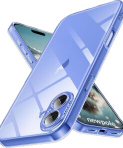 iPhone 16 Plus için Şeffaf Kılıf Çizilme ve Darbelere Karşı Dayanıklı Kablosuz Şarj İle Uyumlu Hassas Kesimli Şeffaf Kılıf Apple iPhone 16 Plus ile Uyumlu Kılıf