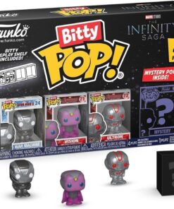 Bitty Pop! Marvel - Iron Man - War Machine, Vision, Ultron ve Sürpriz Mini Gizem Figürü - 2,2 cm - Marvel Comics Koleksiyonlanabilir - İstiflenebilir Raf Dahil, Hediye Fikri