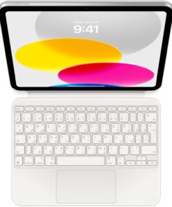 Magic Keyboard Folio: iPad (A16) ve iPad (10. nesil) için Klavye ve Kılıf, Çıkarılabilir Klavye ve Manyetik Olarak Yapışan Kılıf, Yerleşik Trackpad, Arapça — Beyaz