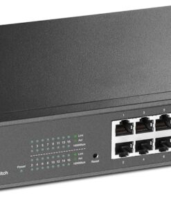 TL-SG1016DE, 16-Port 10/100/1000 Mbps Gigabit Easy Smart Switch, Siyah