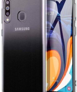 Samsung Galaxy M40 için Kılıf Transparent Soft Beyaz [Galaxy M40 ile Uyumlu Kılıf - Beyaz]