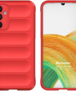 Samsung Galaxy A24 için Kılıf Oslo Prime Kırmızı [Galaxy A24 ile Uyumlu Kılıf - Kırmızı]