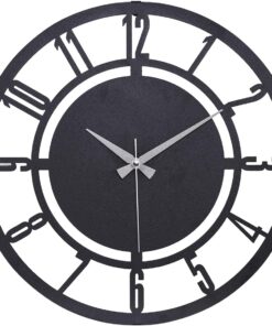 41 Cm Metal Malzeme Akarsaniye Sessiz Mekanizma Dekoratif Duvar Saati