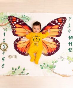 Tasarımlı Yeni Doğum Hediyesi Bebek Fotoğraf Battaniyesi