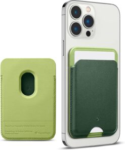 Spigen Iphone için Magsafe Özellikli Kartlı Manyetik Cüzdan Nano Pop Avo Green - Afa05095