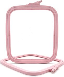 Pembe Orta (No:3) Plastik Kare Nakış Kasnağı, Çapraz Dikiş Çemberleri, Zımba İğne Halkası, Kendin Yap El İşi Dikiş, ABS Plastik Nakış Çemberleri