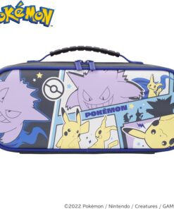 Nintendo Switch Cargo Pouch Compact (Pikachu, Gengar, & Mimikyu) - Split Pad Compact Compatible Travel Case Pokémon - Officially Licensed
