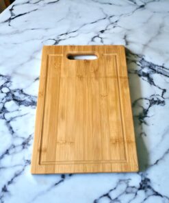 Bambu Kesme Tahtası Antibakteriel Yıkanabilir Doğrama Tahtası Dikdörtgen 34x24 CM