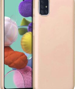 Matte Silicone Samsung Galaxy A71 Kılıf Gold