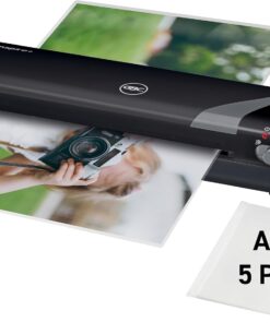 Inspire+ A4 Evde Kullanım Laminatör, A4 Torbalar ve Daha Küçük, 1 Yıl Garanti, Siyah, 440207