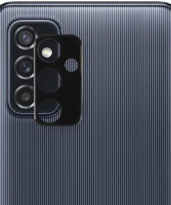 Samsung Galaxy M52 Kamera Lens Koruma Camı V2 Siyah [Galaxy M52 ile Uyumlu Ekran Koruyucu]