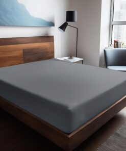 | Mix & Match | Plain |%100 Pamuklu Ranforce 160 x 240 Tek Kişilik Düz Çarşaf Gri