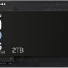 990 EVO Plus NVMe M.2 SSD 2 TB, PCIe 4.0 x4 / PCIe 5.0 x2, NVMe 2.0 (2280), 7.250 MB/s okuma, 6.300 MB/s yazma, oyun ve grafik düzenleme için dahili SSD MZ-V9S2T0BW