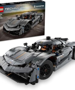 Technic Koenigsegg Jesko Absolut Gri Hiper Araba 42173 - Çocuklar için Oyuncak Yapım Seti, Doğum Günü Hediyesi Fikri (801 Parça)