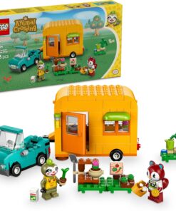 Animal Crossing Leif Karavan ve Bahçe Dükkanı 77054, 7 Yaş ve Üzeri Kız ve Erkek Çocukları İçin Oyuncak Yapım Seti, Doğum Günü Hediyesi Fikri (263 Parça)