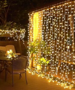 8 Fonksiyonlu Saçak Led Sarkıt Led 2x2 Metre Eklenebilir Led Süsleme 180 Led Işık Yılbaşı Led Işık