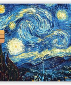 Aksesuar Van Gogh Kart Kaplama Sticker Kart Etiketi