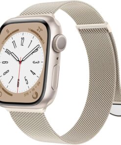 Apple Watch ile Uyumlu Çelik Hasır Kordon 38-40-41 mm Tüm Bilek Kalınlıklılarına Göre Ayarlanabilen ve Bilekte Hissedilmeyen Yumuşak Metal Kayış
