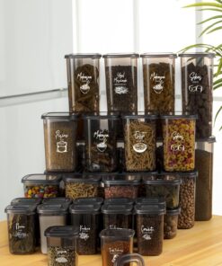 Vienev 36Lı Beyaz Sergrfi Etketli Kaşklı Peggy Kare Erzak Bahrt Full Set 8X(1,75, 1,2, 0,55) 12X(0,45) Ant