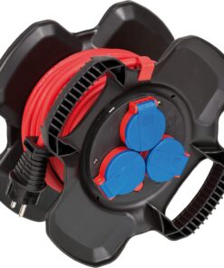Kauçuk kablo makarası X-Gum IP44 / kauçuk şantiye için kablo makarası (10 m, dış mekanda sürekli kullanım, özel kauçuk karışımı, Almanya'da üretilmiştir)
