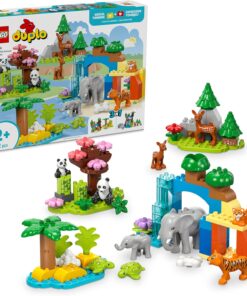 DUPLO Kasabası 3’ü 1 Arada Vahşi Hayvan Aileleri 10446-2 Yaş ve Üzeri Çocuklar için Eğitici ve Yaratıcı Oyuncak Yapım Seti (92 Parça)